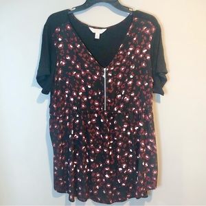 A Glow Maternity Blouse Sz XL